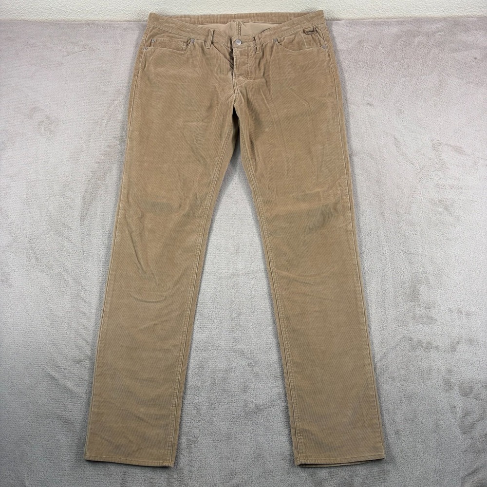 Zadig Voltaire David Velvet Pants Men 38x34 Sand Corduroy Button Fly $250‎